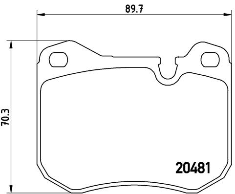 A.B.S. P 65 002 BREMBO Bremsbelagsatz, Scheibenbremse